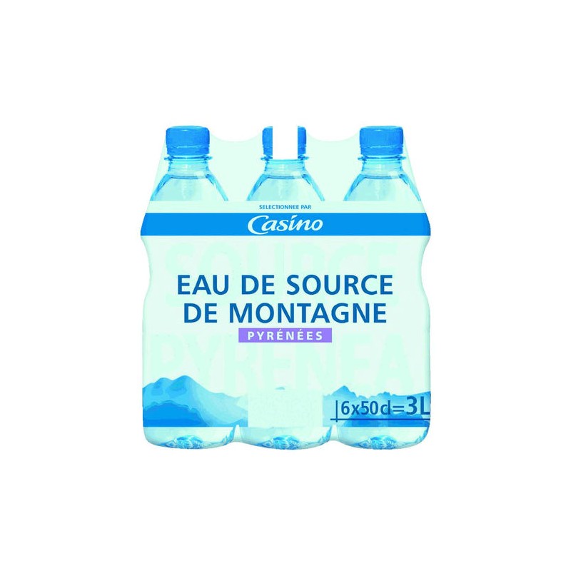 ROCHE DES ECRINS Eau de source de montagne des Alpes - 6x50cl